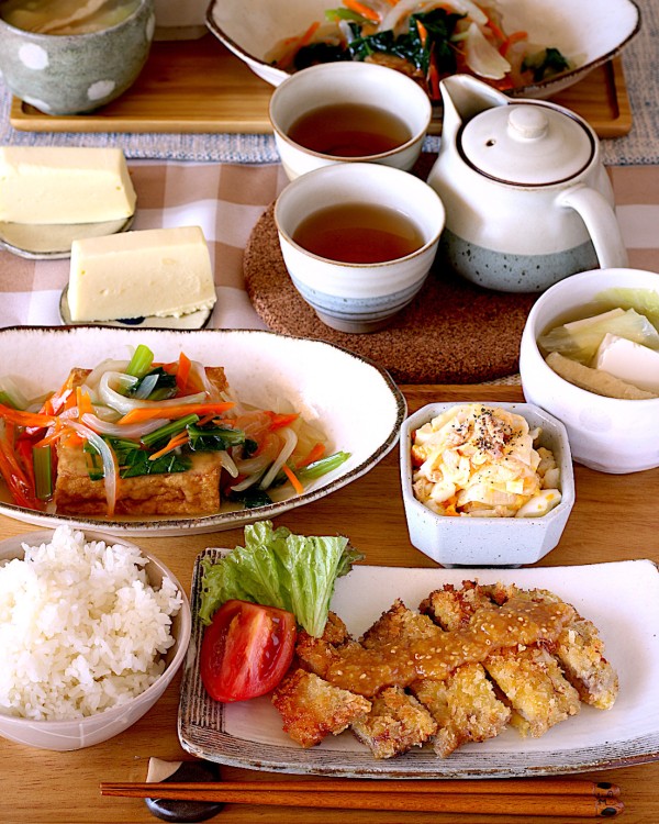 味噌カツの献立【レシピ付き】