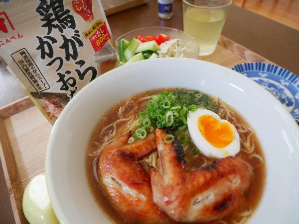 フーディストアワード2022、ポーションおだしで作る手羽先入りラーメン#私のごはん
