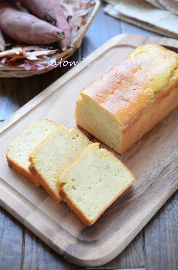 『【米粉のさつま芋パウンドケーキ】焼き芋で作る超しっとり濃厚な絶品パウンド☆』