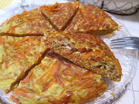 『人参が甘～い♪　人参の味噌マヨオムレツ』