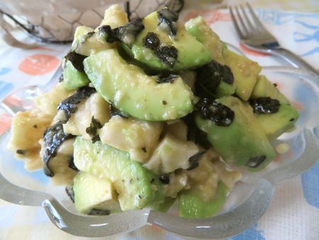 『とろシャキ♪　アボカドと長芋のわさびポン酢和え』