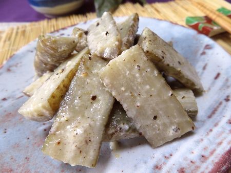 『ポリ袋で簡単☆　ごぼうの塩麹浅漬けナムル』