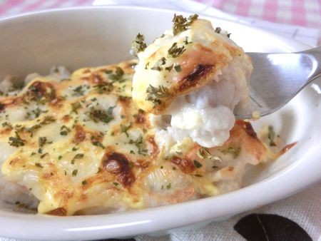 『隠し味はオイマヨ☆　まるでアリゴな里芋のマヨチーズ焼き　』