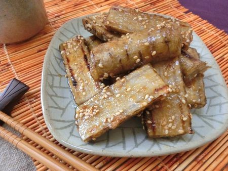 『焼いてからめるだけ☆　ごぼうの甘辛焼き』