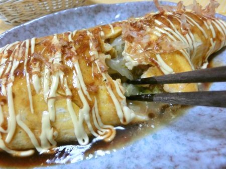 『汁だくが美味しい♪　ツナ白菜でとんぺい焼き』