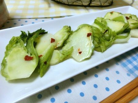 『これは美味い♪　子持ち高菜(蕾菜)の浅漬け』