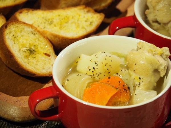 炊飯器で簡単!｜にんにく香る鶏肉ポトフのレシピ