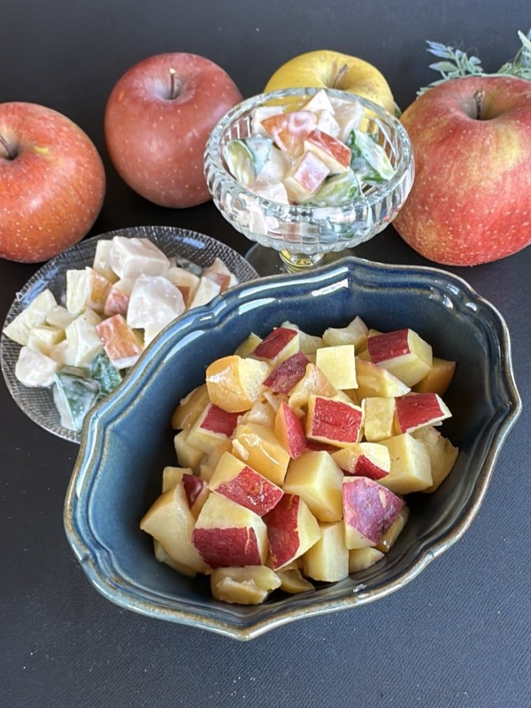 『【冬の味覚】材料2つだけ！りんごとサツマイモのハチミツ煮』