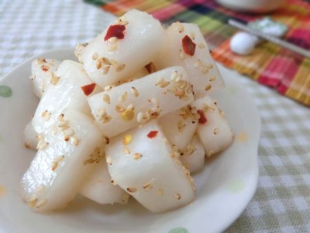 『ポリ袋10分でもう美味しい☆　リピしまくり♪　簡単☆白カクテキ』