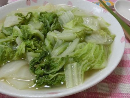 『水不使用、材料3つ☆　白菜だけが抜群に美味しい♪　とろ～り白菜の蒸し煮』