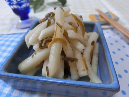 『今年激リピ中♪　大根の塩昆布柚子皮漬け』