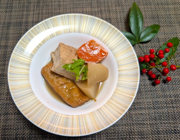 大根と絹厚揚げの炊いたの♪☆♪☆♪