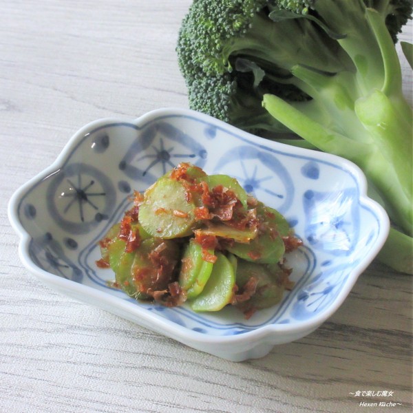 小さじ1で作る。捨てがちな部分だけを活用♪地味な美味しさ『ブロッコリー茎おかか』