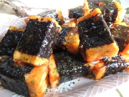 『生姜をきかせて甘辛に♪　厚揚げの磯辺照り焼き』