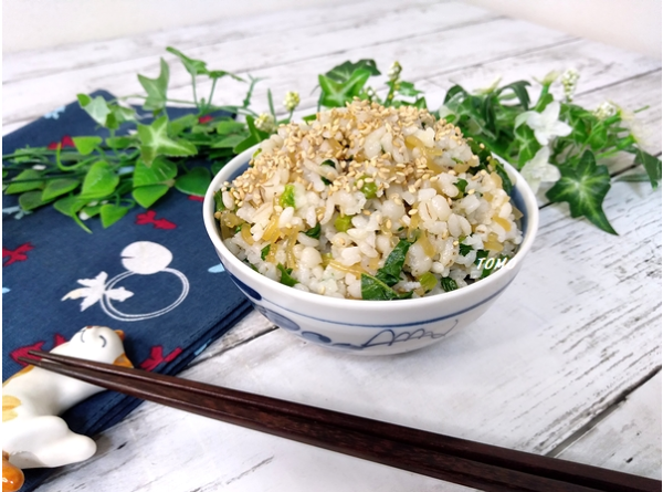 節約料理♪大根の葉と白滝の混ぜご飯