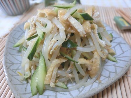 『隠し味にからし☆　もやしときゅうりの中華サラダ』