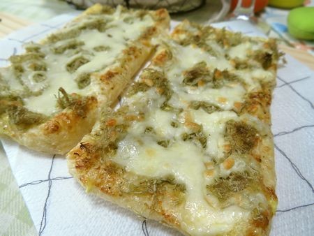 『おつまみにもおやつにも♪　油揚げでとろろ昆布チーズトースト風』