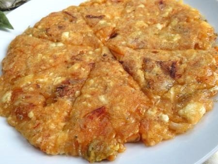 『もっちりヘルシー♪　豆腐とキムチのチヂミ』
