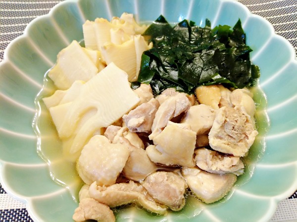 柔らかいたけのこが美味しい♪若竹煮ならぬ若竹鶏煮！