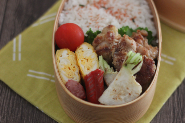 『鶏胸肉の竜田揚げ【レシピ】弁当』