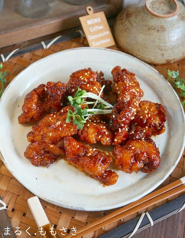 簡単ソースで♪ヤンニョムチキン（양념치킨）