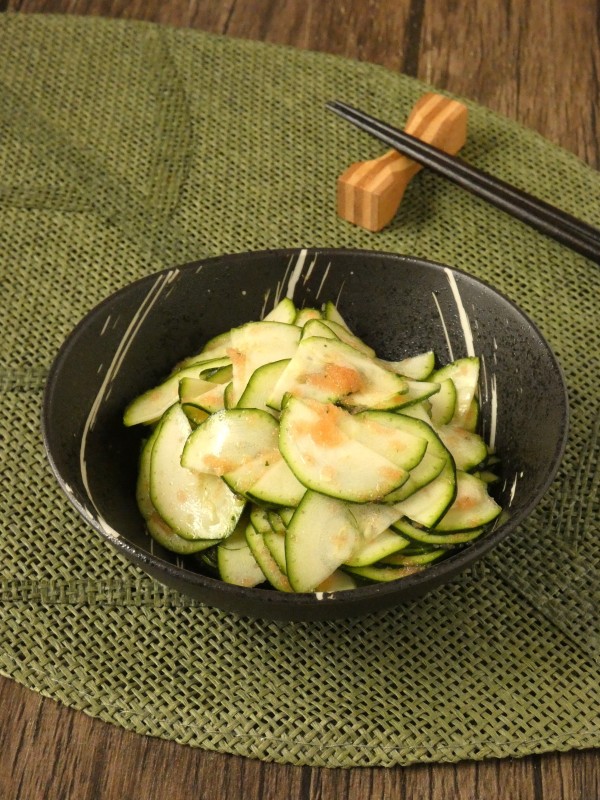 『5分で完成！「ズッキーニの中華めんたい和え」』
