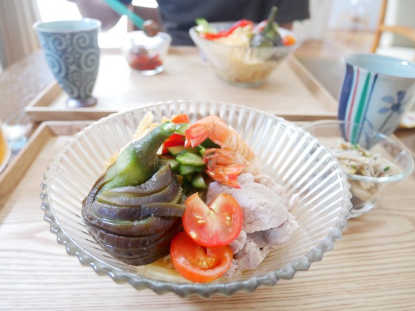 さぬき麺心の冷やし中華とやわらか焼きナス#本日のおうちごはん