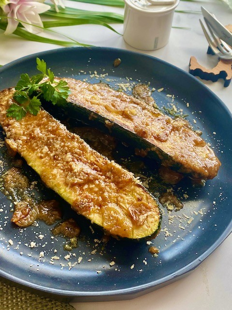 味噌と合う！群馬県産ズッキーニのステーキ風