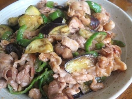 『ズボラでコクウマ～♪　豚こま肉となすとピーマンのオイスターソース炒め』