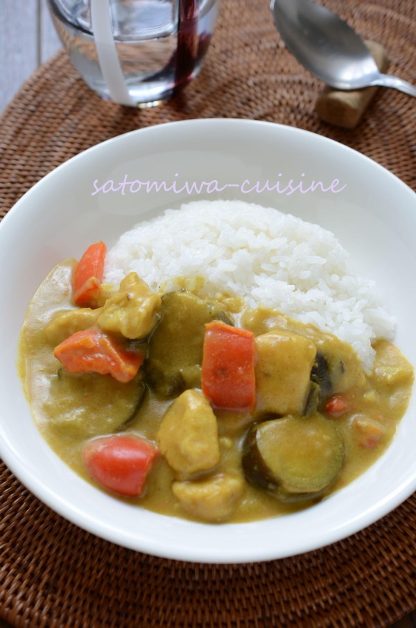 『グルテンフリー【夏野菜の米粉カレー】ココナッツミルク入りでまろやか仕立て☆』