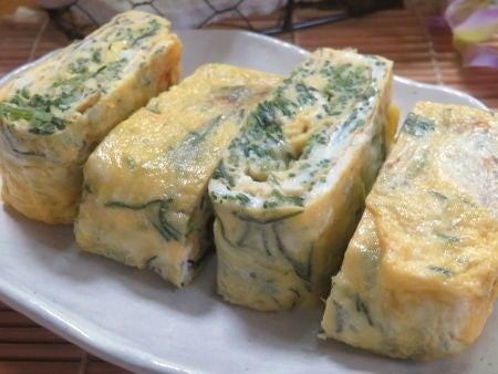 『シャキシャキにやみつき♪　オカヒジキのたまご焼き』