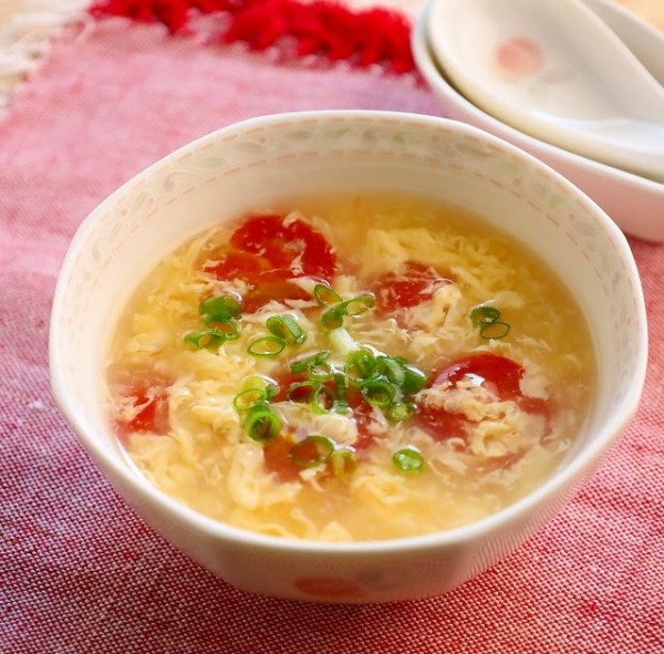 冷房で冷えた体に～とろとろふんわりたまごスープ (レシピ)