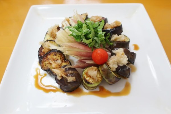 簡単で食べやすいナスビのたたき風と百日紅～