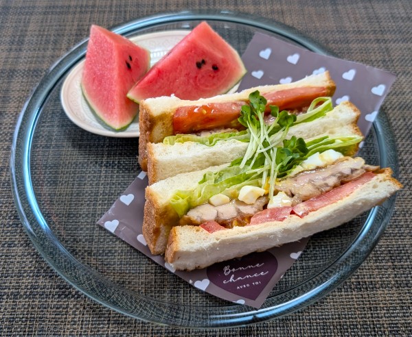 夏にぴったりプレート☆チキン南蛮サンドイッチ♪☆♪☆♪