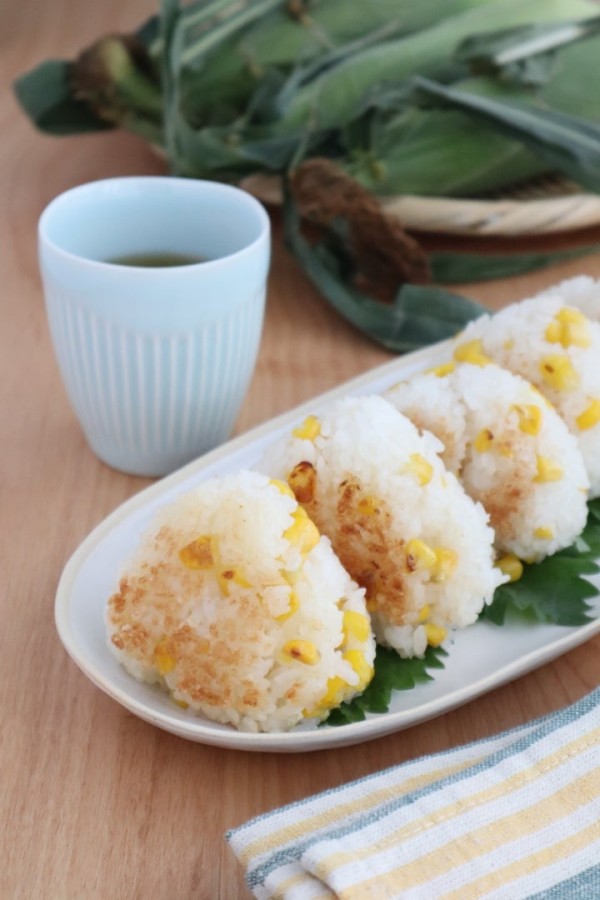 『【#ぐんまクッキングアンバサダー】塩バターコーンの焼きおにぎり』