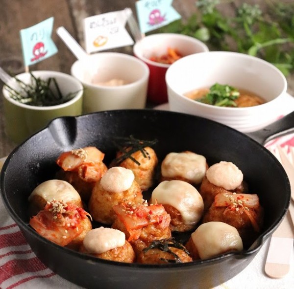 レンチン! でイロイロおつまみたこ焼き(レシピ)