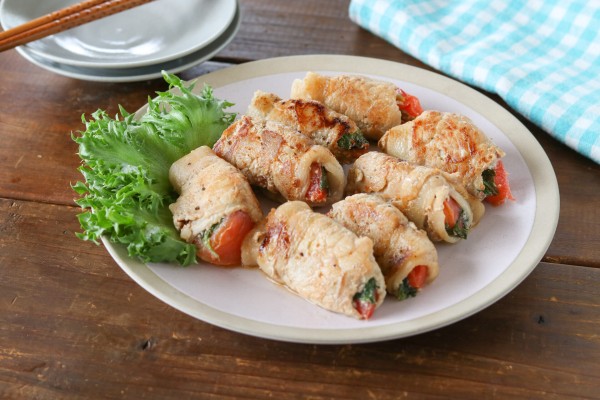 『トマトと青じその肉巻き』のレシピ｜料理家神田えり子のおばんざい食堂
