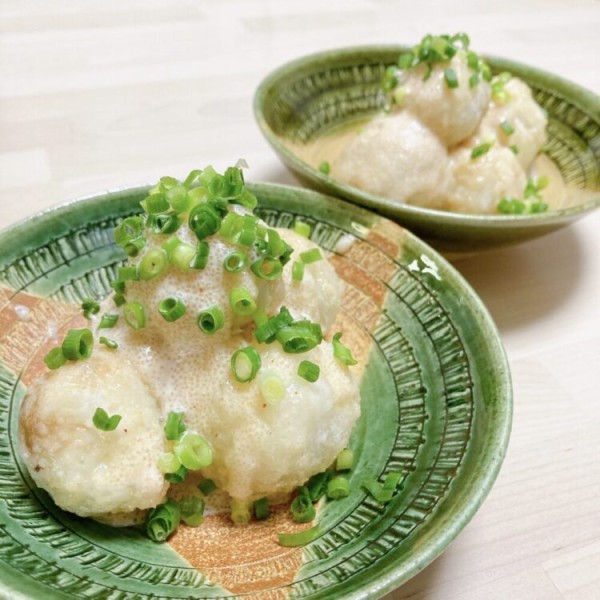 カリカリ衣がたまらない！ 里芋揚げの明太マヨ和えレシピ