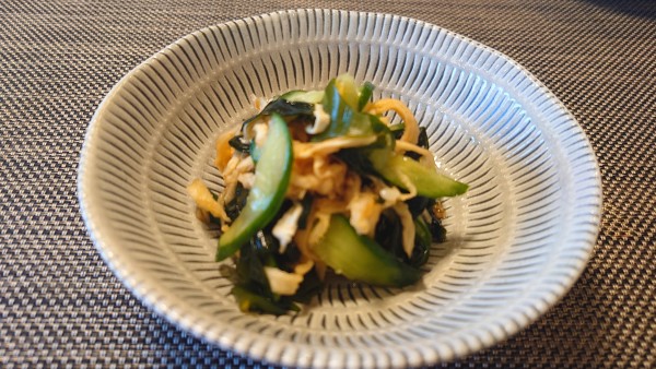 きゅうりと切り干し大根の酢の物