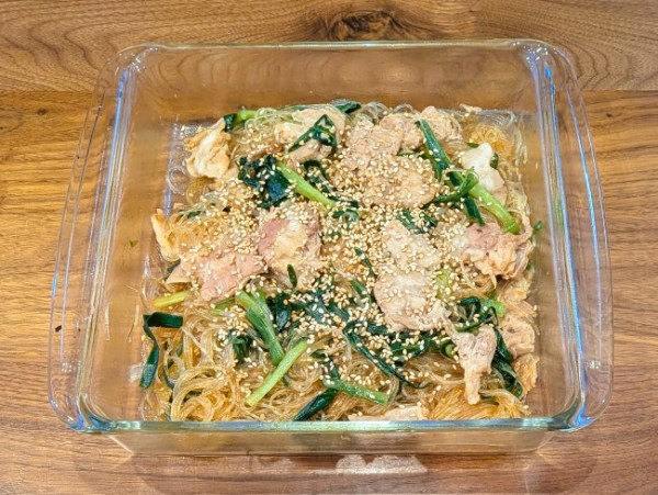 電子レンジで作る豚ニラ春雨！15分でできる簡単おかず！