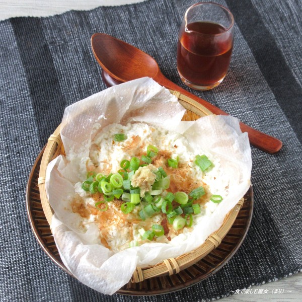 電子レンジで♪自家製カッテージチーズとホエイ『チーズ奴』と『ホエイポン酢』乳和食アンバサダー