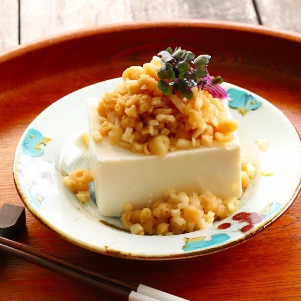 天かすと生姜の冷ややっこ (レシピ)