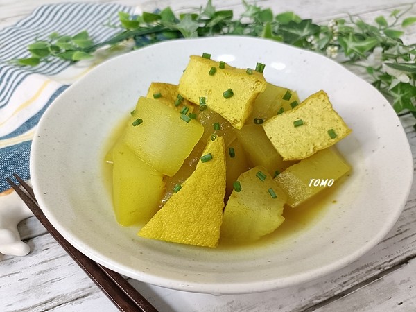 冷やしても♪冬瓜と厚揚げのカレー煮
