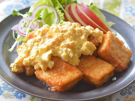 優しい食感にハマるよ 木綿豆腐のチキン南蛮風♪
