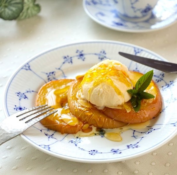 りんごのキャラメリゼ ～アイス添え～ (レシピ)