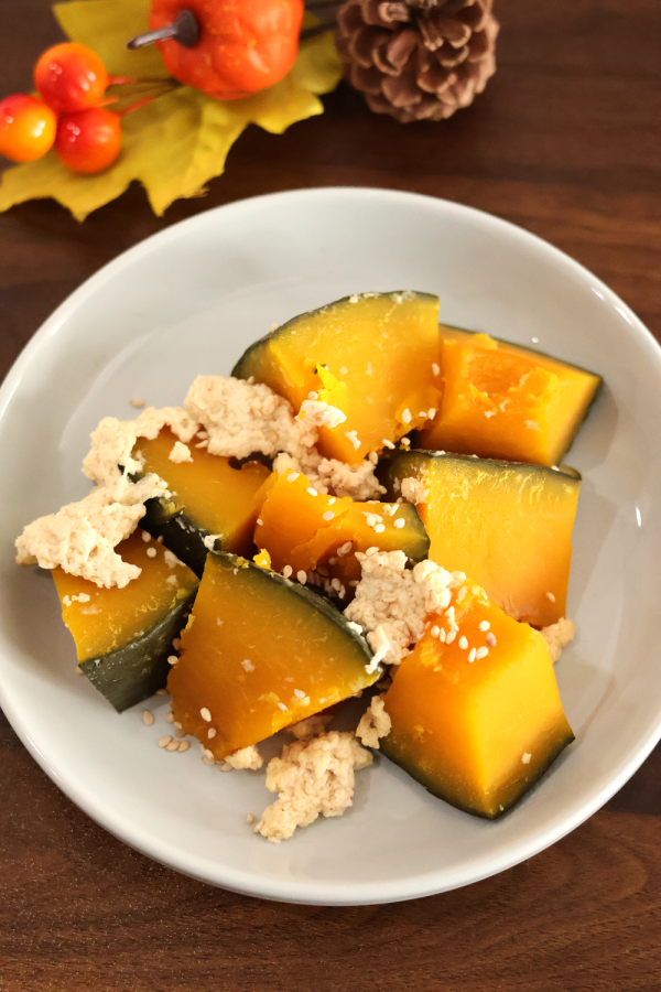 『材料３つであっさり味のシンプルな乳和食＊かぼちゃのほったらかし煮＊』