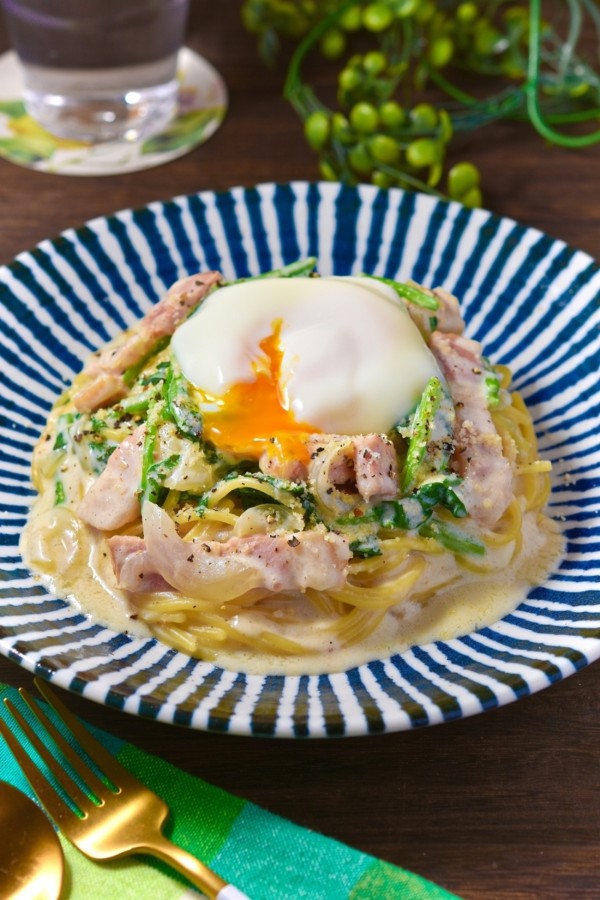 ぐんまの旬を味わう！ベーコンの旨みとほうれん草の甘みがとろける♡ワンパンクリームパスタ｜ぐんまクッキングアンバサダーvol.20 - すずめの食卓３６５日