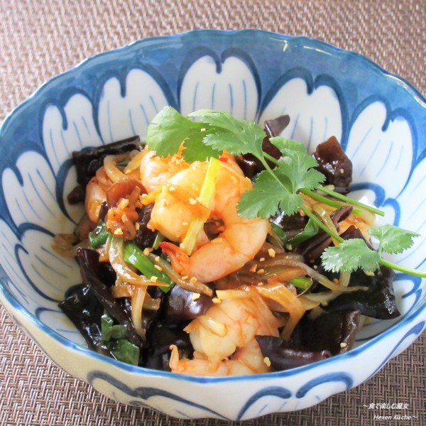 大さじ１で作る。サッと炒めるタイ料理。『海老の生姜炒め（クン パットキン）』