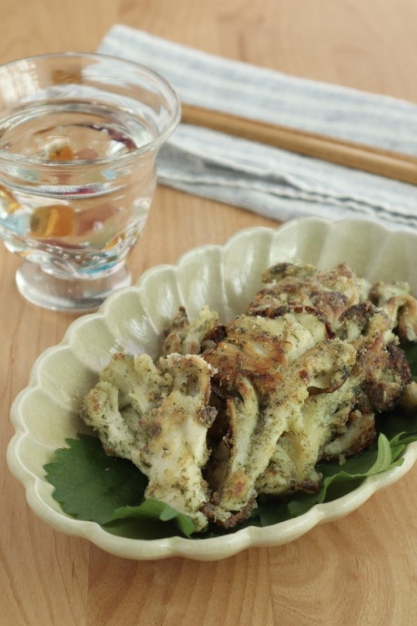 『【#簡単レシピ】青のり香る♪群馬県産まいたけの香り焼き』