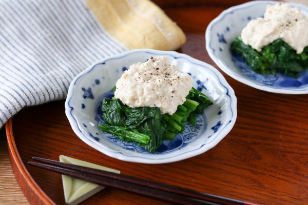 『ほうれん草のクリームチーズ白和え』のレシピ｜料理家神田えり子のおばんざい食堂